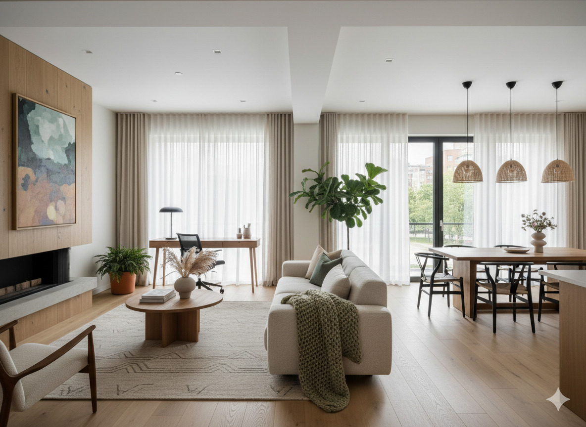 Full interiørplan for bolig